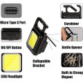 Wholesale 800Lumens Rechargeable Mini Cob Keychain light Flashlight 4 Light Modes Portable Pocket Light